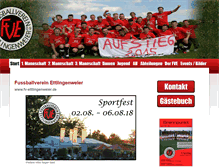 Tablet Screenshot of jugend.fv-ettlingenweier.de